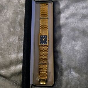 Bulova quadra gold tone New watch